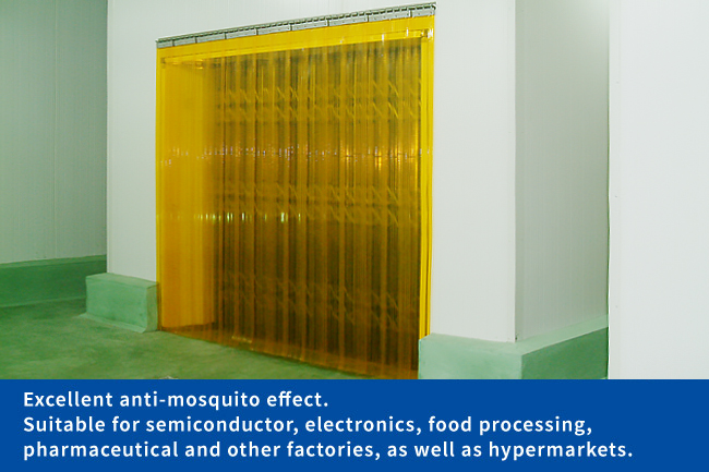 Nanya rolling door film Excellent anti-mosquito effect.Suitable for semiconductor, electronics, food processing, pharmaceutical and other factories, as well as hypermarkets.