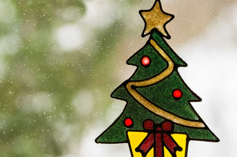 Christmas Vinyl Window Stickers- Clings Film Decoration- seasonal static vinyl cling window decoration decals