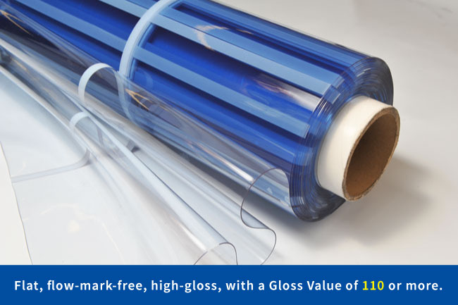 Super clear film has Flat, high-clean, flow-mark-free, high-gloss.