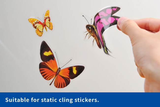 NANYA Super clear PVC film is suitable for static cling stickers.